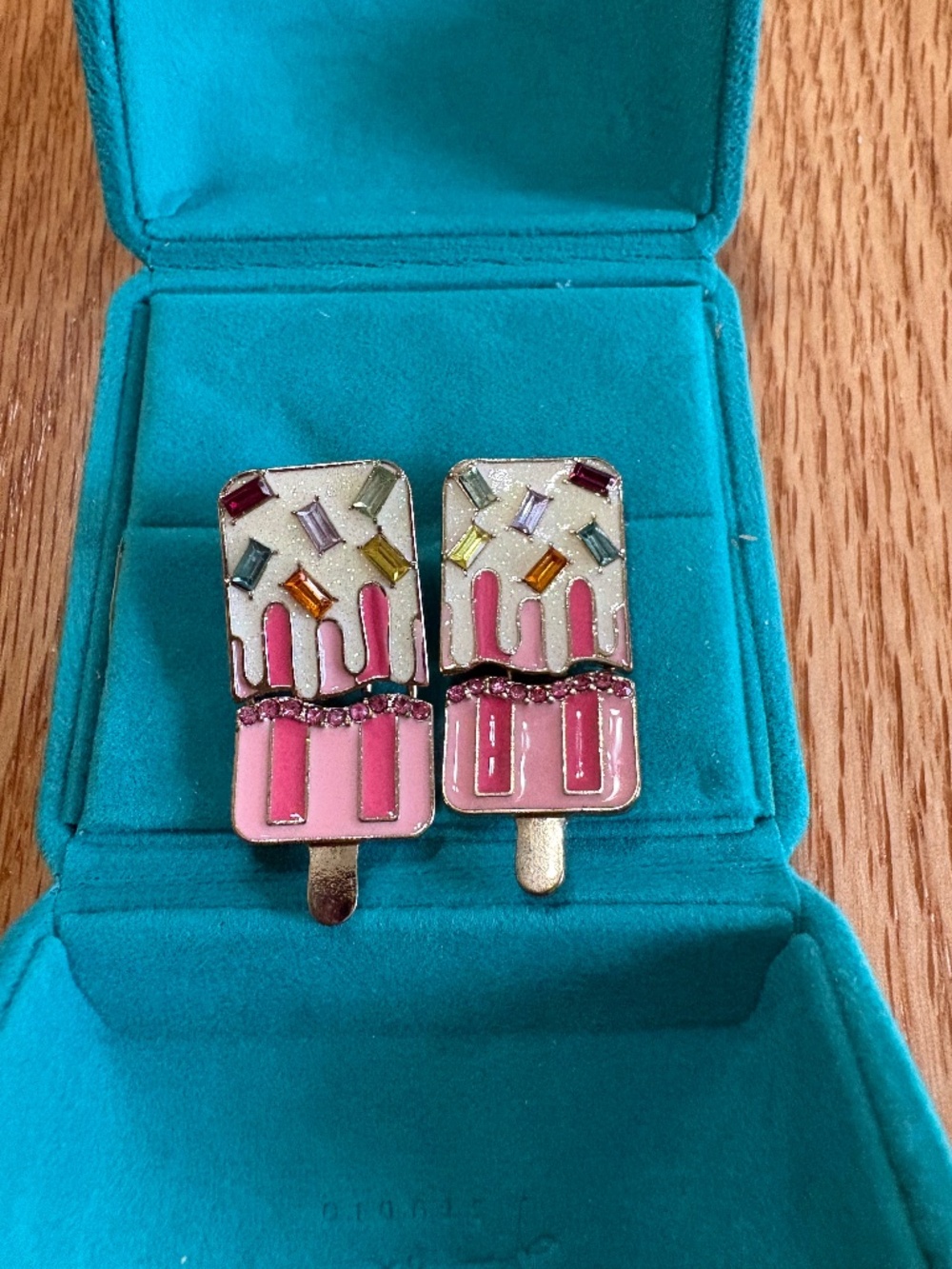 Cute Popsicle Earrings Pink Drip Ice Cream Statement Earrings Kawaii Y2K Summer